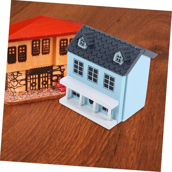 Blauer Puppenhaus-Miniaturschrank 7x6,7x5 cm - HEALSOPTHY