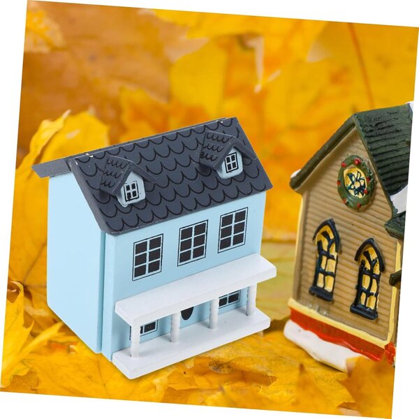 Blauer Puppenhaus-Miniaturschrank 7x6,7x5 cm - HEALSOPTHY