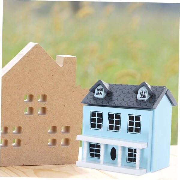 Blauer Puppenhaus-Miniaturschrank 7x6,7x5 cm - HEALSOPTHY