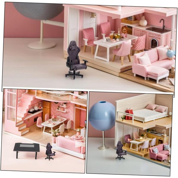 Set Miniature Casa delle Bambole: Sedia e Scrivania da Gioco in Miniatura ABOOFAN