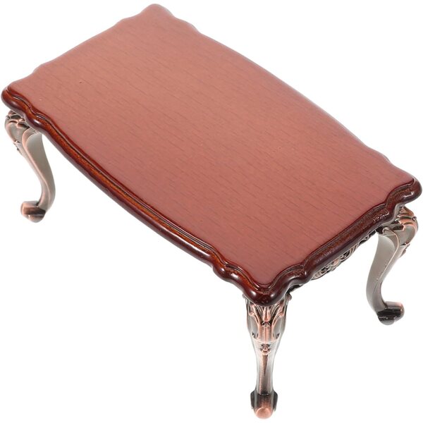 Gatuida Mini Tavolo Rettangolare in Legno per Casa delle Bambole 10,5x6x5,3 cm