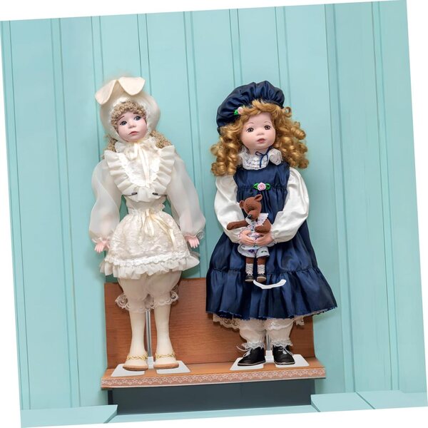 Verstellbarer Ständer für Puppen und Figuren aus Edelstahl, 21,5–37 cm