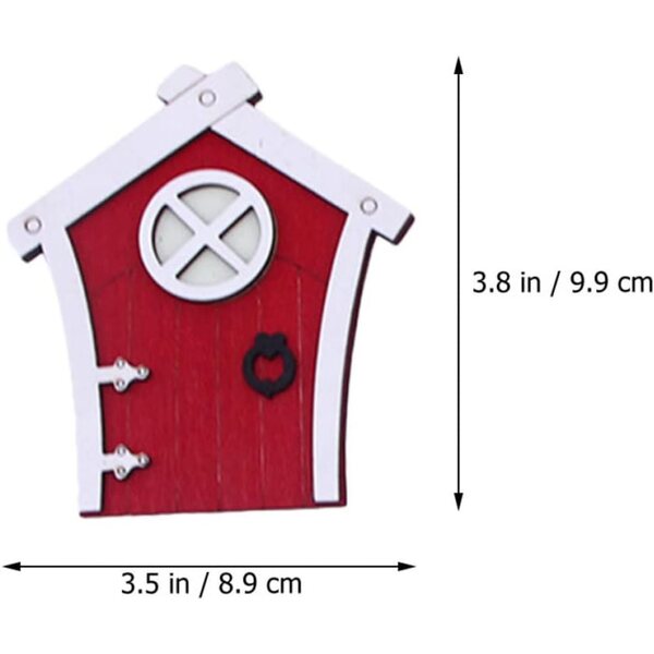 Decorazioni Miniature POPETPOP: Porte e Finestre Fatate in Legno con LED per Giardino