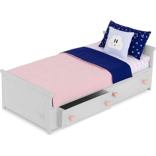 Letto per Bambole Our Generation con Cassetti e Accessori, età 3+