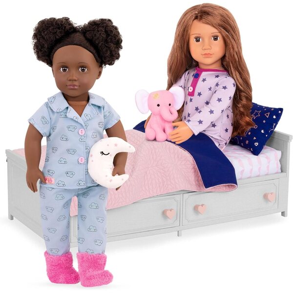 Letto per Bambole Our Generation con Cassetti e Accessori, età 3+