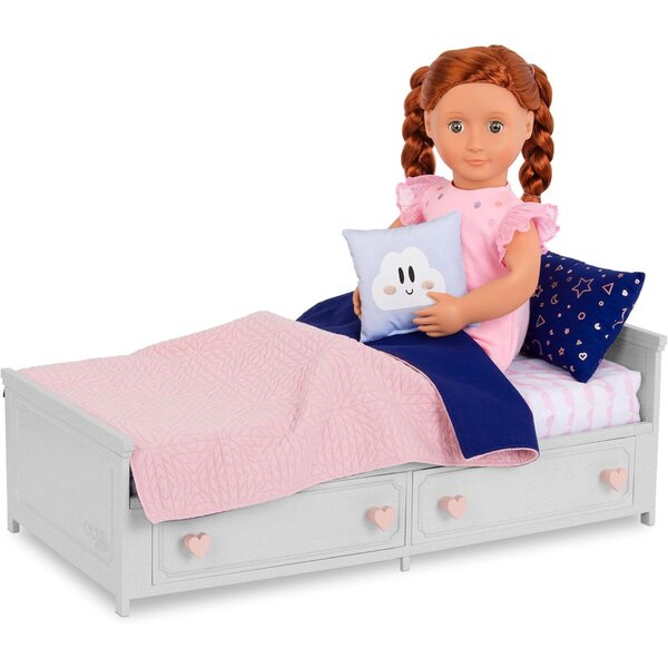 Letto per Bambole Our Generation con Cassetti e Accessori, età 3+