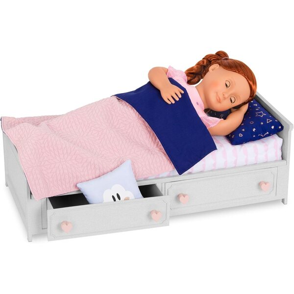 Letto per Bambole Our Generation con Cassetti e Accessori, età 3+