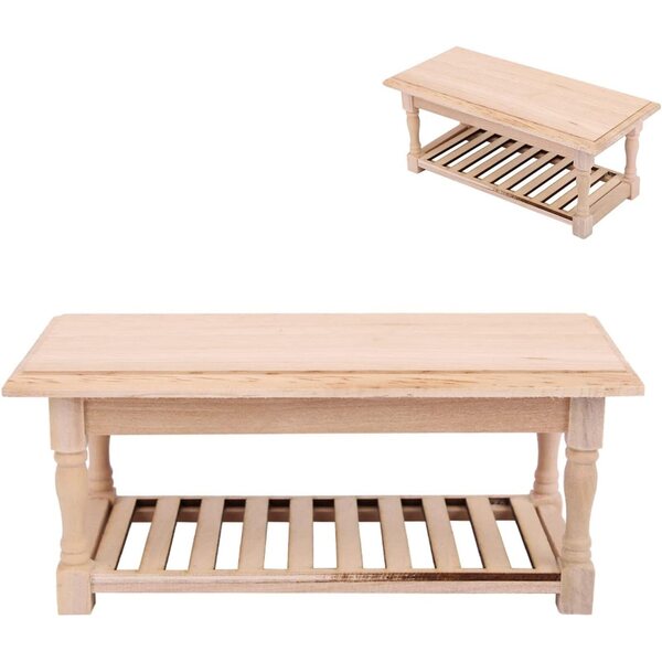 Mini Tavolo in Legno per Casa delle Bambole 1:12 - Tavolo da Dessert Decorativo