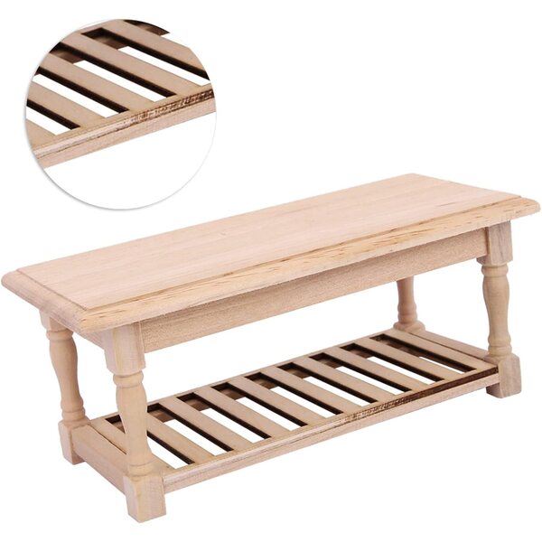 Mini Tavolo in Legno per Casa delle Bambole 1:12 - Tavolo da Dessert Decorativo