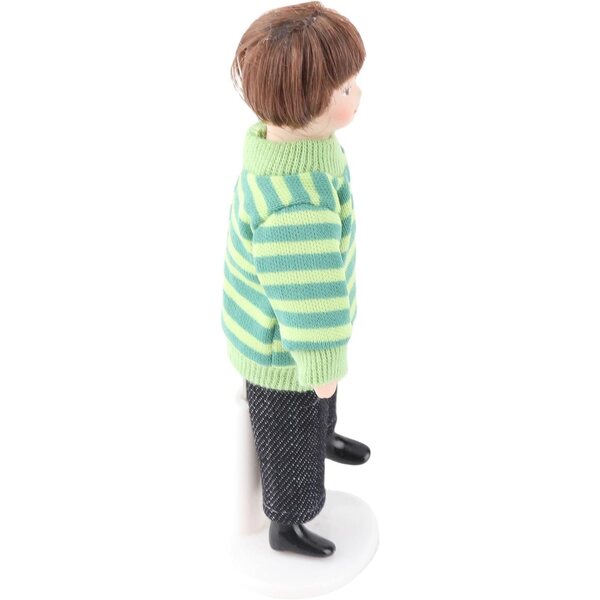 HEEPDD Miniatur-Keramik-Kinderfigur für Puppenhaus, 11,5 cm
