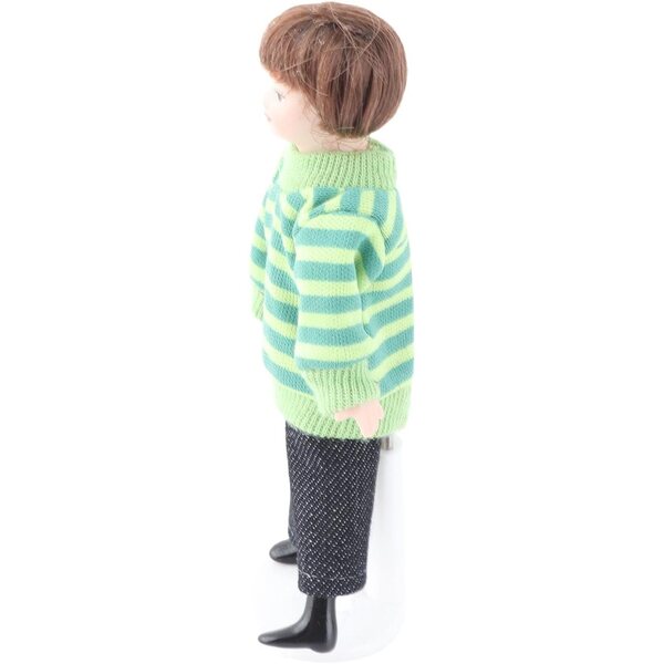 HEEPDD Miniatur-Keramik-Kinderfigur für Puppenhaus, 11,5 cm
