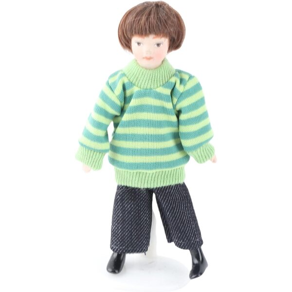 HEEPDD Miniatur-Keramik-Kinderfigur für Puppenhaus, 11,5 cm