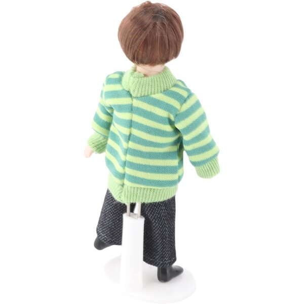 HEEPDD Miniatur-Keramik-Kinderfigur für Puppenhaus, 11,5 cm