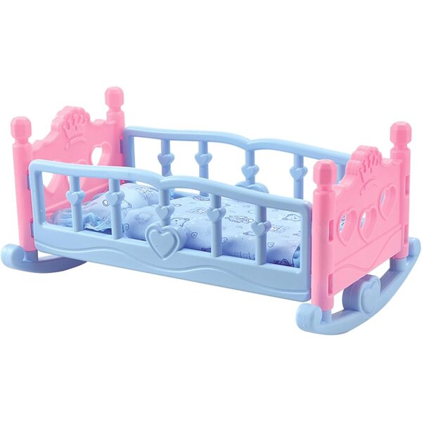 BESPORTBLE Mini Letto per Bambole in Legno Colorato, Gioco Educativo e Decorazione Cameretta