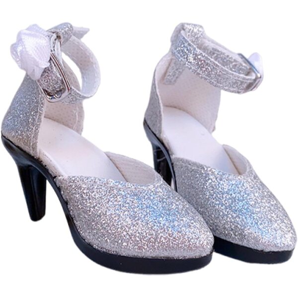 Oshhni Scarpe Eleganti PVC per Bambole 1/6, Altezza 7 cm, per Bambole 24 Pollici