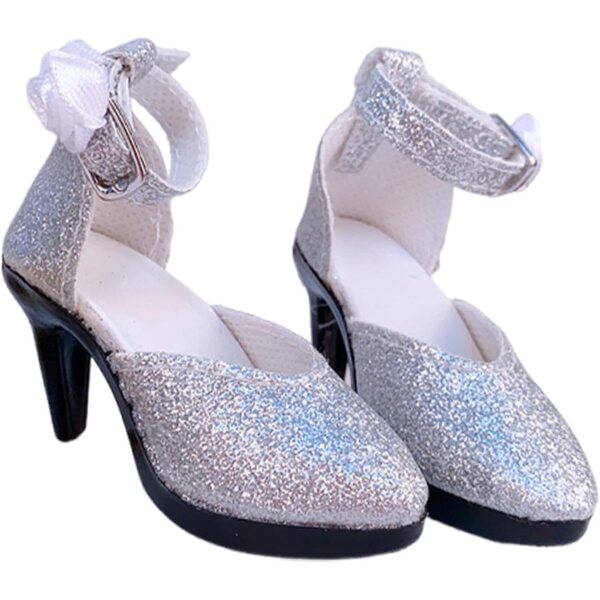 Oshhni Scarpe Eleganti PVC per Bambole 1/6, Altezza 7 cm, per Bambole 24 Pollici