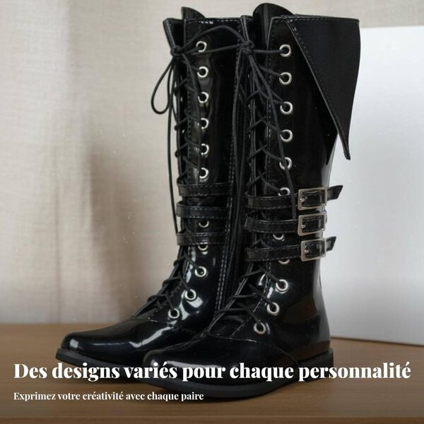 Scarpe a Plateau per bambole BJD con Tacco Spesso - Design Elegante e Materiale di Qualità