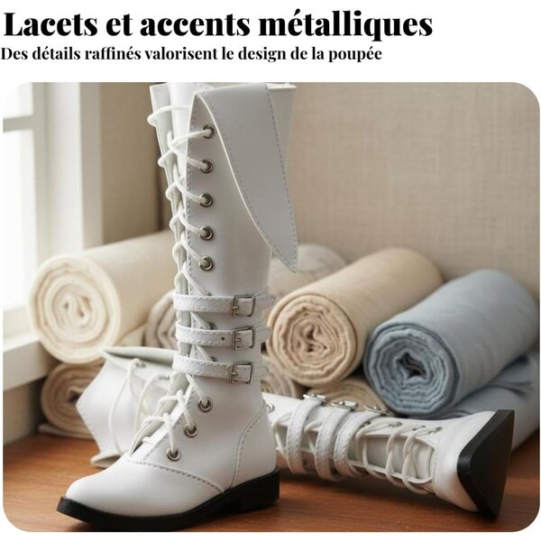 Scarpe a Plateau per bambole BJD con Tacco Spesso - Design Elegante e Materiale di Qualità