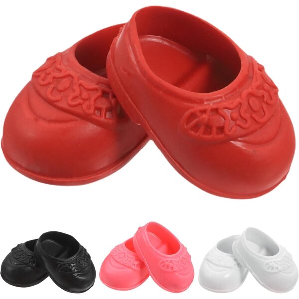 Ballerine Miniature per Bambole 17 cm - 4 Paia Scarpe Piatti Colorate BESTonZON