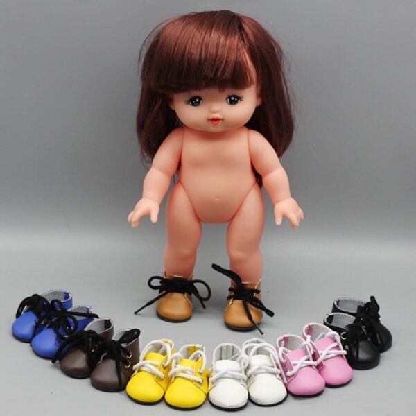 Schuhe mit Lederschnüren für BJD-Puppen 30 cm 1/6 – Hochwertiges Rosa