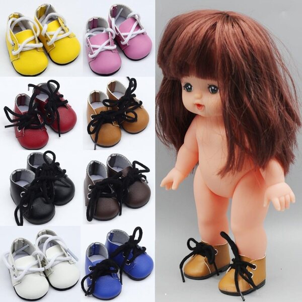 Schuhe mit Lederschnüren für BJD-Puppen 30 cm 1/6 – Hochwertiges Rosa