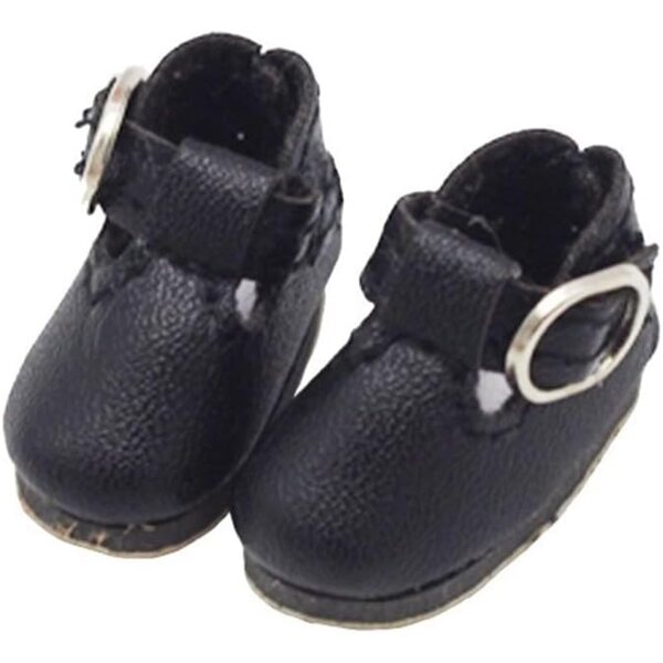 Lederschuhe mit Schnalle für Blythe Momoko AZONE 1/6 Puppen, stilvolle Accessoires