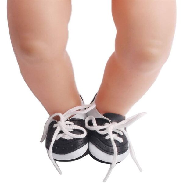 Schnürschuhe für Puppen 46 cm – Elegante und lässige flache Schuhe