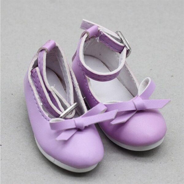 Schuhe mit hohem Absatz und Schleife für BJD SD Doll 60 cm – Farbe Lila