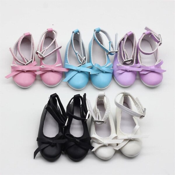 Schuhe mit hohem Absatz und Schleife für BJD SD Doll 60 cm – Farbe Lila