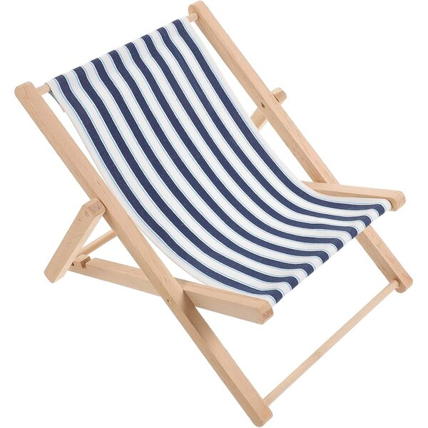 ERINGOGO Großer dekorativer Strandstuhl aus Holz für drinnen und draußen