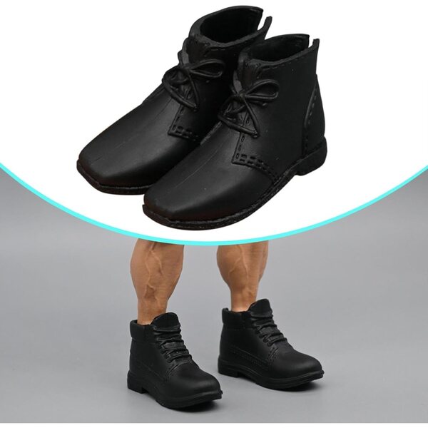 Oshhni Scarpe Miniature per Figurine Maschili Articolate, Lunghezza 4,5 cm