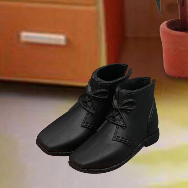 Oshhni Scarpe Miniature per Figurine Maschili Articolate, Lunghezza 4,5 cm