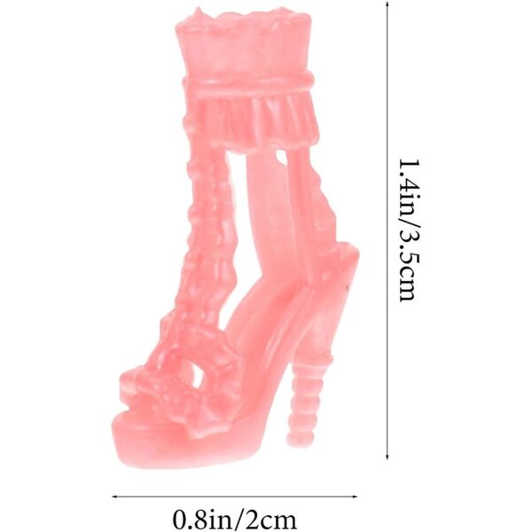 15 paia mini scarpe decorative per bambole, resistenti e colorate per bricolage e decorazioni