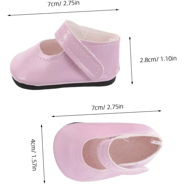 GALPADA Scarpe per Bambole in Similpelle 4 Pezzi Scarponcini Eleganti Miniature