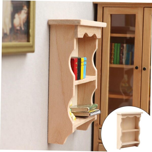 Mensola da Parete in Legno Multifunzione per Casa delle Bambole 1:12 ERINGOGO