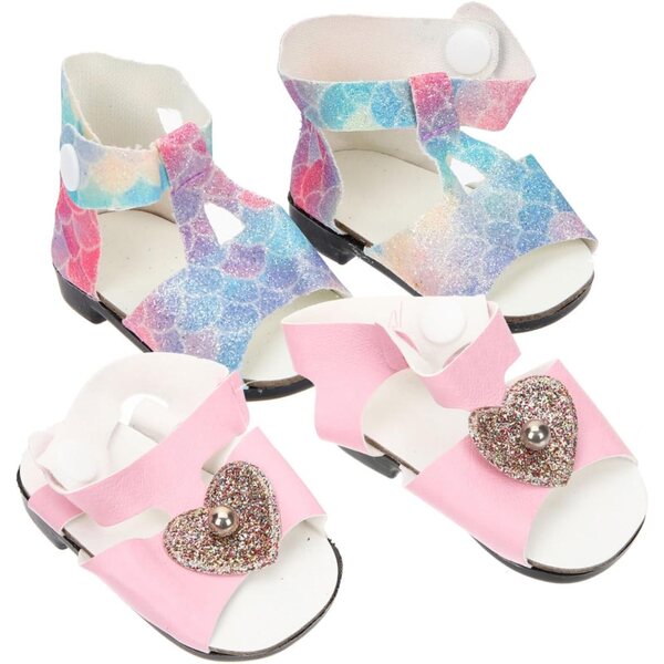 SOIMISS Mini-Schuhe für Puppen – 2 Paar, kreatives Spielzeug und Sommerdekorationen