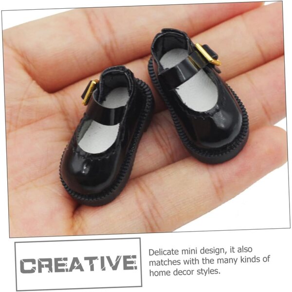 GALPADA Mini Scarpe in PU per Bambole Accessori Decorativi 3,2x1,8x1,5 cm