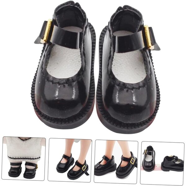 GALPADA Mini Scarpe in PU per Bambole Accessori Decorativi 3,2x1,8x1,5 cm