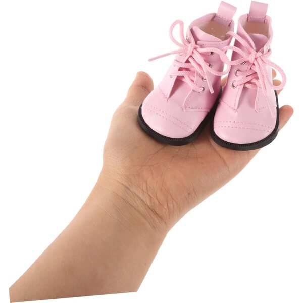 18-Zoll-Rosa Miniatur-Bottine für Puppen – Modeaccessoire und kreatives Spiel