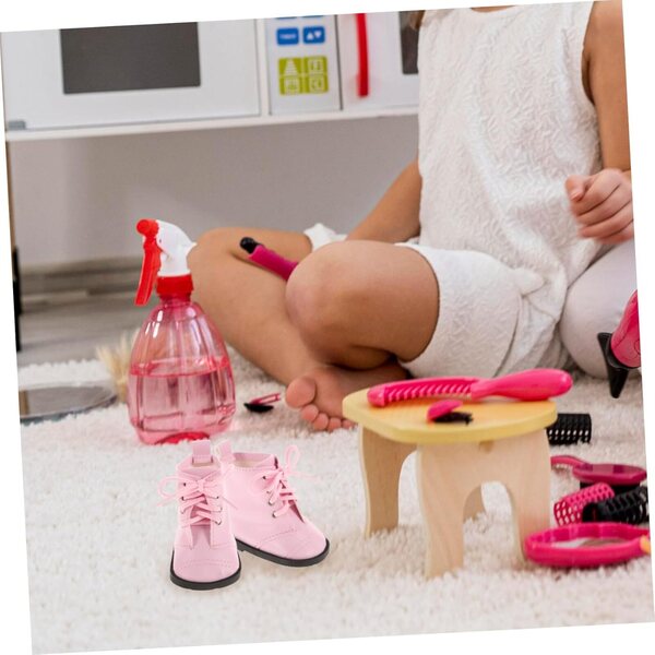 18-Zoll-Rosa Miniatur-Bottine für Puppen – Modeaccessoire und kreatives Spiel