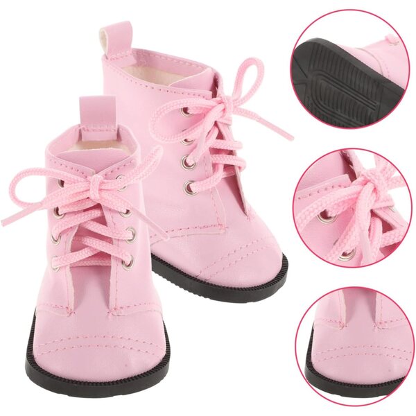 18-Zoll-Rosa Miniatur-Bottine für Puppen – Modeaccessoire und kreatives Spiel