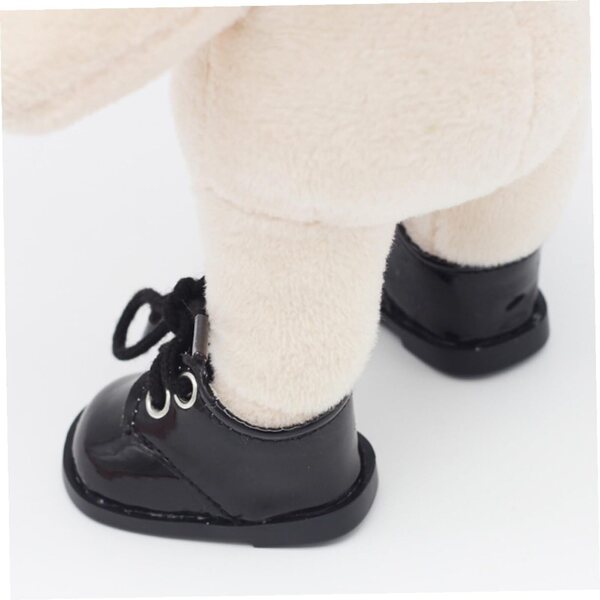Iplusmile Mini-Lederschuhe für 20-cm-Puppen, Set mit 2 Paaren, kreative Dekorationen und Accessoires