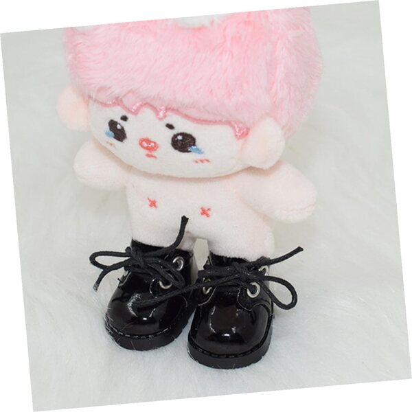 Iplusmile Mini-Lederschuhe für 20-cm-Puppen, Set mit 2 Paaren, kreative Dekorationen und Accessoires