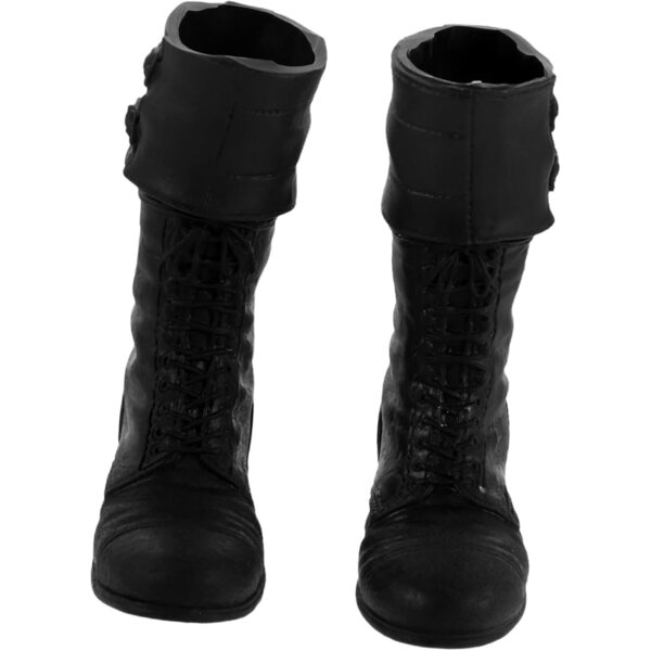 iplusmile Harzschuhe für BJD-Puppen, Booties-Kollektion, Schwarz, 5,5 cm