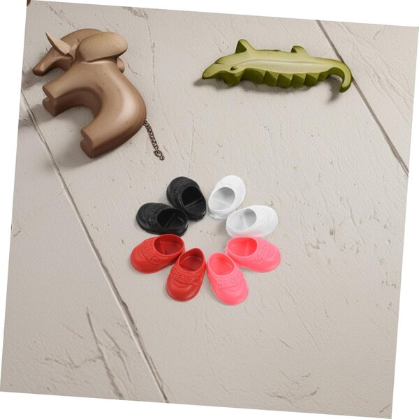 GALPADA Set 4 Paia Scarpe Miniature Colorate per Bambole da 17 cm