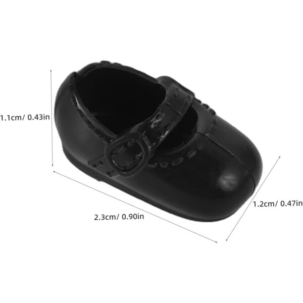 Set mit 8 Paar Minischuhen für 17-cm-Puppen, mehrfarbige flache Ballerinas aus Kunststoff