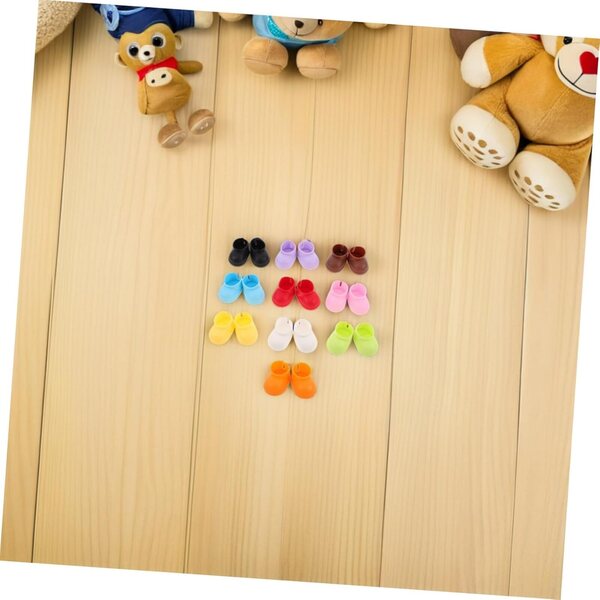 UPKOCH 20 paia Scarpe Miniature Morbide per Bambole - Accessori Costume e Giochi
