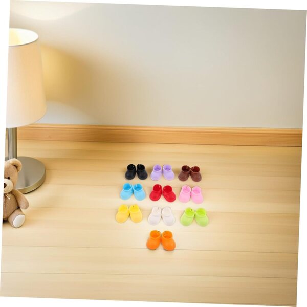 SOIMISS 20 Paar Mini-Schuhe für Plastikpuppen, Modeaccessoires, 10–15 cm