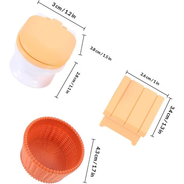 Set 3 Mobili da Bagno Miniature in Legno per Case delle Bambole - Gioco Educativo