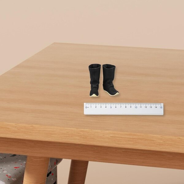 1:6 Lederstiefel für 12-Zoll-Figuren – Schuhe Zubehör Fenteer